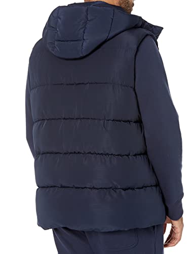 Image of Amazon Essentials Men's Relaxed-Fit Water Repellent Recycled Polyester Hooded Puffer Vest (Previously Amazon Aware)