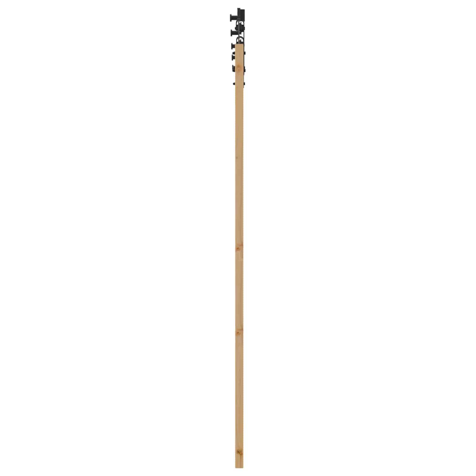 Drzwi przesuwne naturalne 86 x 198,5 cm lite drewno sosnowe