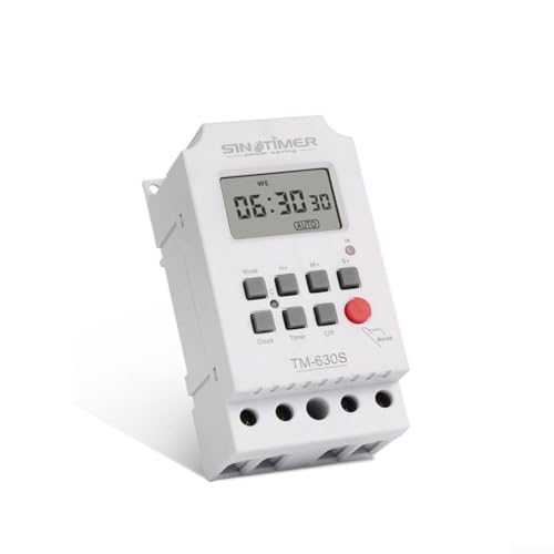 Interruptor horario digital TM630S-4 12V con pantalla LCD 4