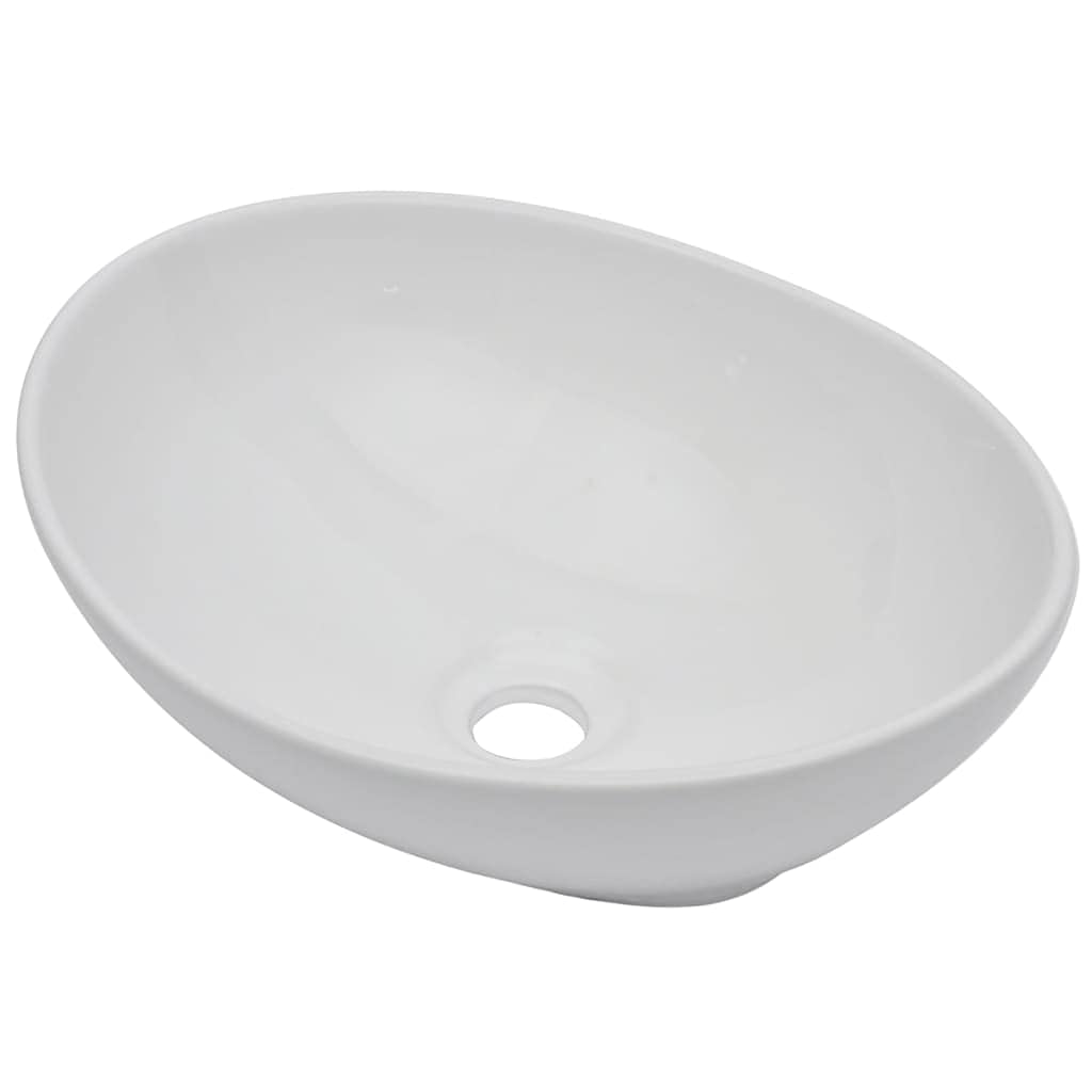 2-TLG. Juego de muebles de baño gris con lavabo de cerámica, estante de pared de madera y marco de metal, 60 x 40 x 16,3 cm, lavabo ovalado, ahorro de espacio para baño, lavabo, inodoro