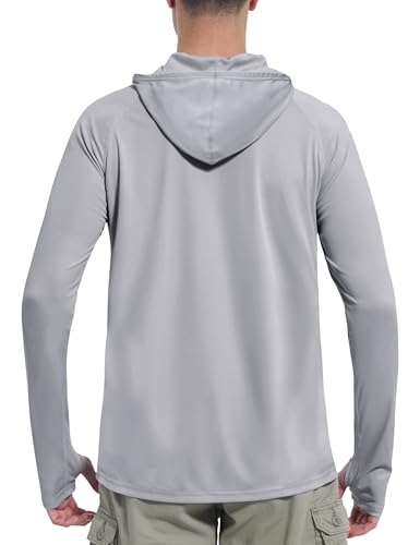 Roadbox UPF 50+ Sun Protection Hoodie Shirt, Outdoor Fishing SPF UV Long Sleeve Shirts, Quick Dry Hiking Running Rash Guard2