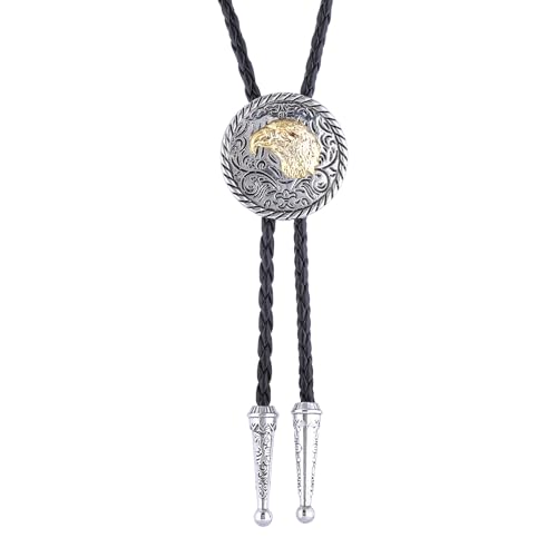 Image of Bolo Tie for Men Women Western Cowboy Bolo Tie Heart Necktie Cowboy Carter Fan