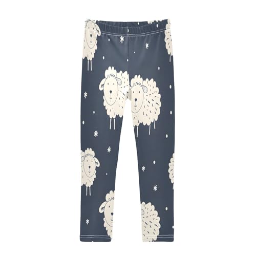 Bolaz Toddler Girls Leggings Printed Yoga Pants Leggings Cartoon Sheeps for Kids