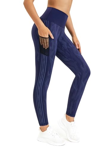 Flatik Legging de sport pour femme avec poches, leggings...