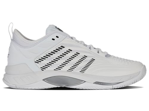 K-Swiss Men's Hypercourt Supreme 2 Tennis Shoe, White/Black, 11.5 M