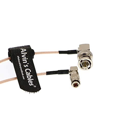 Alvin s Cables DIN 1.0 2.3 Mini BNC Right Angle to BNC Male Right Angle 75ohm RG179 Blackmagic HD SDI Cable 30cm