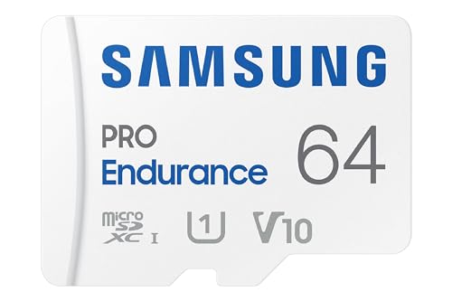SAMSUNG PRO Endurance 64GB Micro SD Card for Recording Devices...