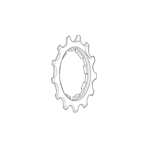 Pignon Shimano CS-7800 argent et noir pour un changement de vitesse fluide sur vélo de route
