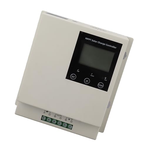 Regulador de batería de panel solar MPPT AUNMAS con chasis de aluminio resistente y pantalla LCD 3