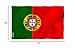 Anley Fly Breeze 3x5 Foot Portugal Flag - Vivid Color and Fade proof - Canvas Header and Double Stitched - Portuguese National Flags Polyester with Brass Grommets 3 X 5 Ft