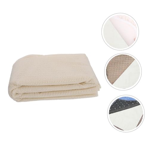 Alfombrilla Antideslizante Útil de PVC Beige Cojín Resistente Suelo Sofá 4