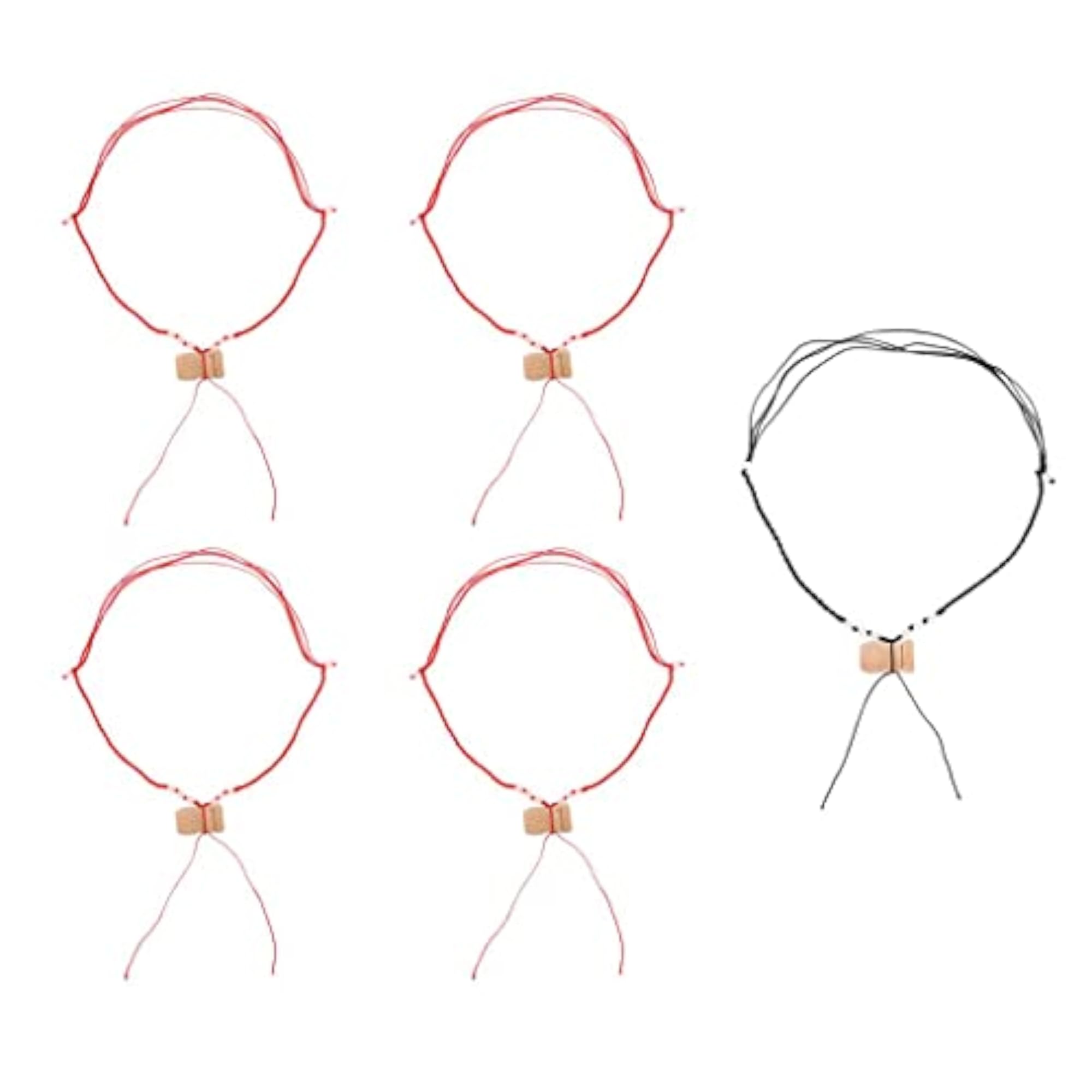 Milaan 5 Pieces Essential Necklace Aromatherapy Diffuser Pendants