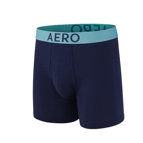 Aeropostale Mens Boxer Briefs- 4 Pack Cotton Stretch Boxer Briefs Underwear4
