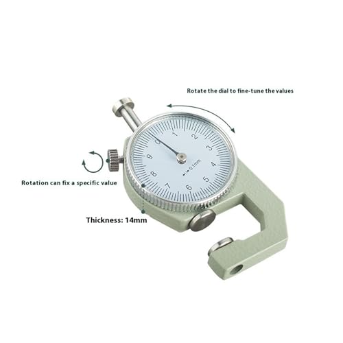 Medidor de grosor dial, set de 3 piezas 0-10mm miniatura 7