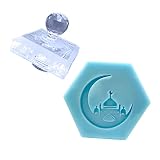 Zayaa Tampon de Savon avec poignée, chapitre de Savon de Style Arabe Transparent, pour la Fabrication de Savon, Cadeau de Noël et du Nouvel an
