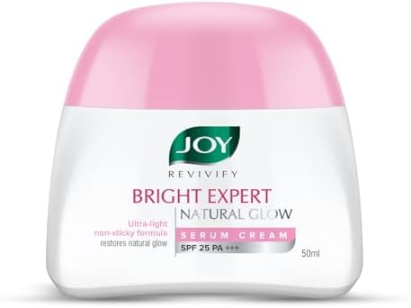 Joy Brightening Face Cream with SPF 25 PA+++ & Niacinamide - Ultra Light & Non Sticky | Summer Face Cream For Natural Glowing Skin & Sun Protection 50ml