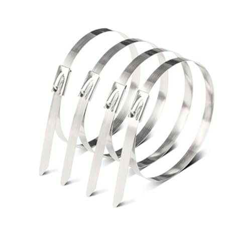 金属製ケーブルタイ, 50pcs 304 Stainless Steel Cable Ties Plier Fastening(4.6x400mm)