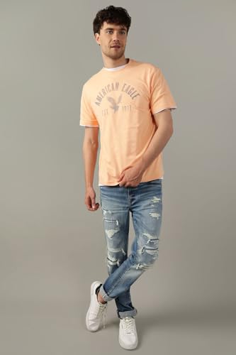 Image of American Eagle Men's Supersoft Everyday Wear Short‑Sleeve Logo Graphic T‑Shirt