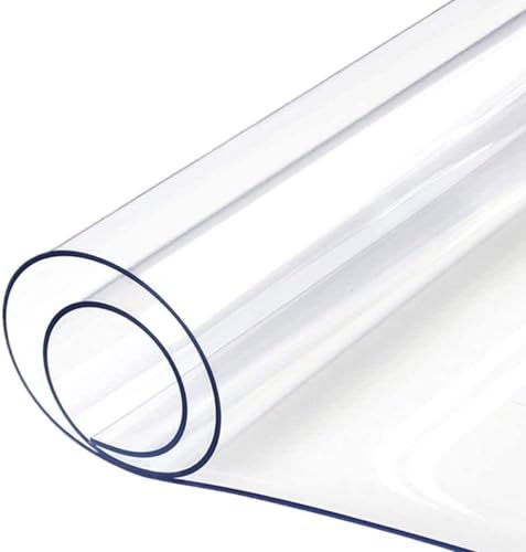 Tela multiusos de vinilo transparente calibre 40 – 54 pulgadas de ancho – 1 – 20 yardas rollos