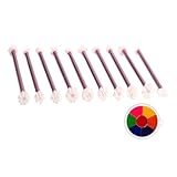 Sucritude Floraler Punktierstift - 10 Stücke Blütenblatt Punkt Kunst Prägestempel - Multifunktional Kunst Stempel Stift Ton Handwerk Zubehör | Keramikkarten Handwerk Zubehör