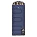 TETON Sports Celsius Junior Kids Sleeping Bag; Perfect for Camping, Traveling, and Sleepovers; Start Their Camping Experience Off Right; Sleeping Bag; Blue/Plaid Liner, Left Zip
