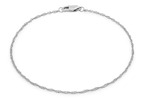 Preisvergleich Produktbild Carissima Gold Rolokette Armband 9k (375) Weißgold 19cm / 7.5zoll