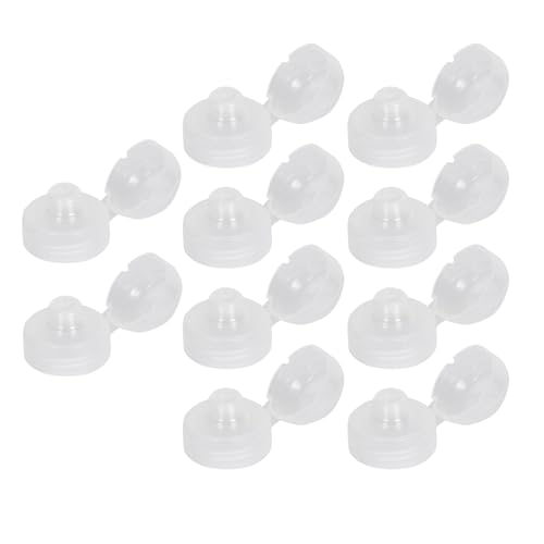 Wisebom 10 Piezas Tapa de Repuesto para Botella de Agua, Tapa Botella Agua Deporte, Pico Vertedor para Botellas de Aceite y Salsa, Tapas de Plástico para Botellas Multiusos