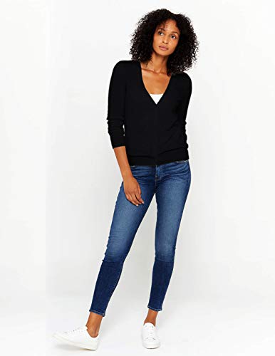 State Cashmere Women's Button Front V-Neck Cardigan 100% Pure Cashmere Long Sleeve Sweater4