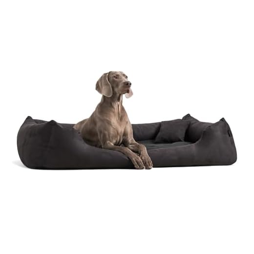 tierlando Moritz Hundebett Hundesofa M - XXXL 90 110 130 160 185 cm M3-V-03 Größe: M3 80cm | Farbe: 03 schwarz | Bezug: Velours