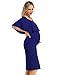 MissQee Maternity Dress Over The Shoulder Maternity Dress Casual Maxi Dress (L,...