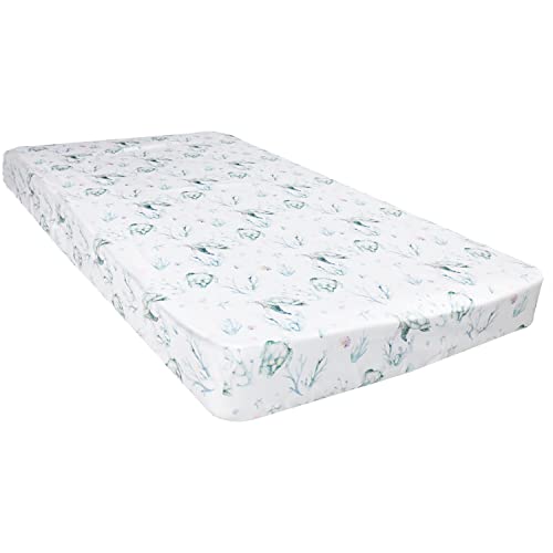 Sahaler Crib Sheet For Girl Boy Baby Polyester Fitted Crib Sheets For Standard Crib And Toddle Mattresses-Green Sea Turtle... #TOP1