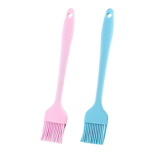 Sosoport 2Pcs Silicone Barbecue Oil Brush Kitchen Tools for Grilling Baking and Cooking
