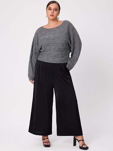 CIDER Women’s Boat Neck Dolman Sleeve Knit Sweater Fall Trendy Sweater Pullover Tops Jumper2