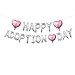 Happy Adoption Day Balloon Banner for Child Pet Adoption Party Supplies, Happy Gotcha Day, Celebrate Adoption Party Supplies (16 inch)