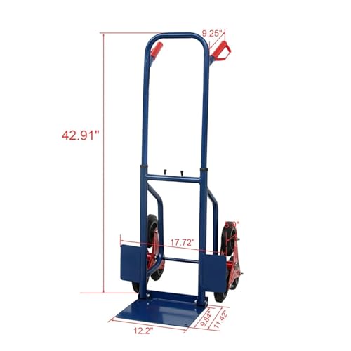 Carretilla de escalera para carga pesada 440lbs azul miniatura 2