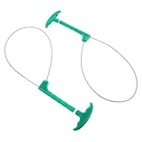 SUPVOX 2pcs Pig Holder Catcher Pole with Switch for Livestock Control on Farm – Stainless Steel Animal Catcher Tool for Pigs, Dogs, Sheep, Convenient Handling Equipment