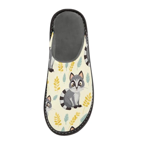 Tiger Cat Fuzzy Slippers Soft Home Bedroom Slippers for Women Men House Shoes3