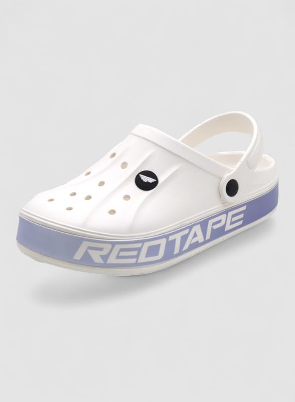 Image of Red Tape Mens Lightweight EVA Clogs Slip-On Comfortable Casual Footwear with Adjustable Back Strap and Anti-Slip Outsole