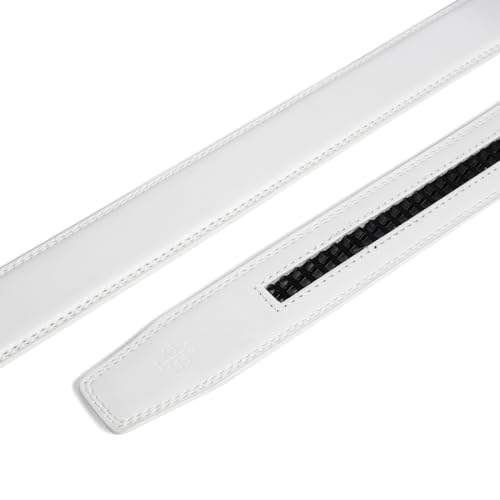 Image of Founders & C Mens Leather Ratchet Belt Strap Only 1 3 /8 inch Without Buckle,Replacement Strap Suitable for 40MM Slide Buckle