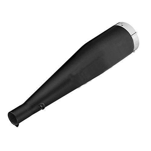 Image of Bike Cobra Exhust Silencer Glasswool Bullet Silencer Front Chrome with Zed Clamp Bush for RE Classic Battle Green 350