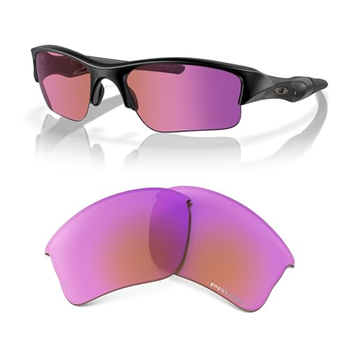 Image of Oakley Flak Jacket XLJ OO9009 Replacement Lenses for Men for Women | In Black Iridium, Prizm Daily & Prizm Golf. Polarized options available. Bonus 4-piece care kit included.