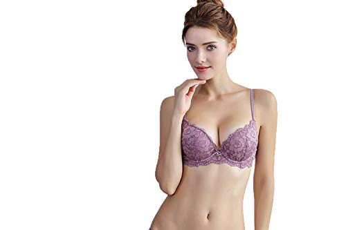 Bahucharaji Creation Women's Lace Push Up Underwired Solid Lingerie Set