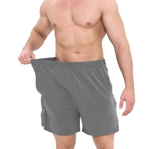 Mens Tear Away Shorts Post Surgery Recovery Pants Adaptive Clothing Both Sides Snap with Pockets for Leg Injures4
