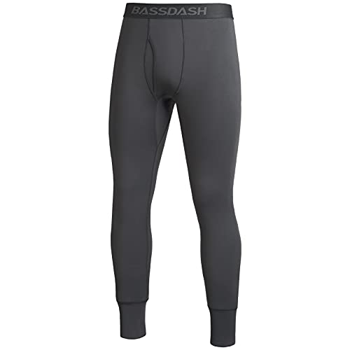 Bassdash - Pantalones de Capa Base térmica Ligera para Hombre Mallas cálidas Parte Inferior de Secado rápido FS19M