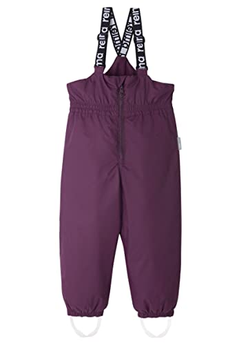 Reima Matias Schneehose für Kinder, gefütterte Hose für Kleinkinder (Mädchen und Jungen), aus elastischem Material und mit Fußschlaufen Deep Purple 104