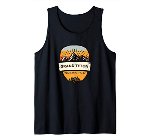 Retro Vintage Grand Teton National Park Gift Camiseta sin Mangas