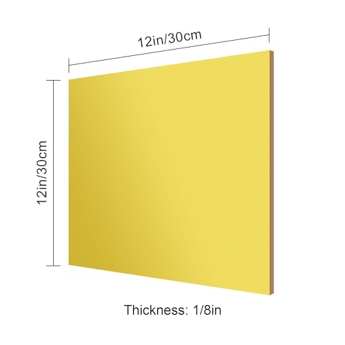 Image of 12x12 Inches Deep Gold Mirror Acrylic Sheet - 2 Pcs Reflective Acrylic Panel for DIY Crafts, Home Decor & More (30x30 cm)