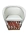 Equipal Furniture Chair Handmade By Equipales San Jose Rustic in White Color Traditional Mexican Style Ideal for your home, house, garden, office, equipal