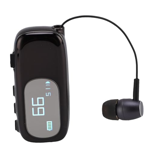 Audífono Bluetooth Retráctil con Pantalla LCD y Alerta Vibratoria miniatura 7