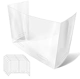 Cough Box With Punch Out Handle - Student Desktop Shield Portable - Protective Student Sneeze Guard...